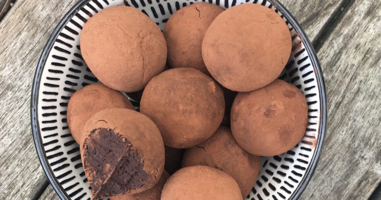 Fudgy Black Bean Truffles